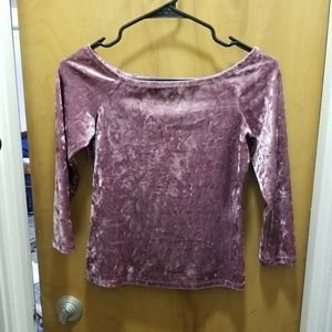 Crushed velvet shirt
